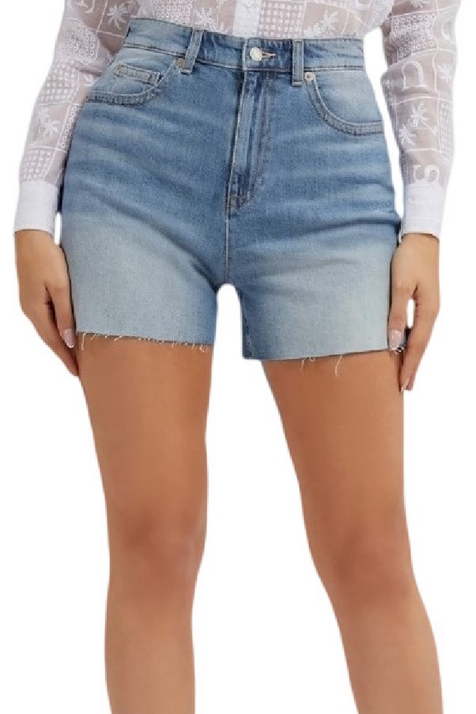 GUESS MANOLA SHORT ΣΟΡΤΣ ΓΥΝΑΙΚΕΙΟ BLUΕ DENIM