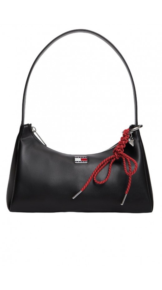 TOMMY JEANS CITY CHARM SHOULDER BAG ΤΣΑΝΤΑ ΓΥΝΑΙΚΕΙΑ BLACK