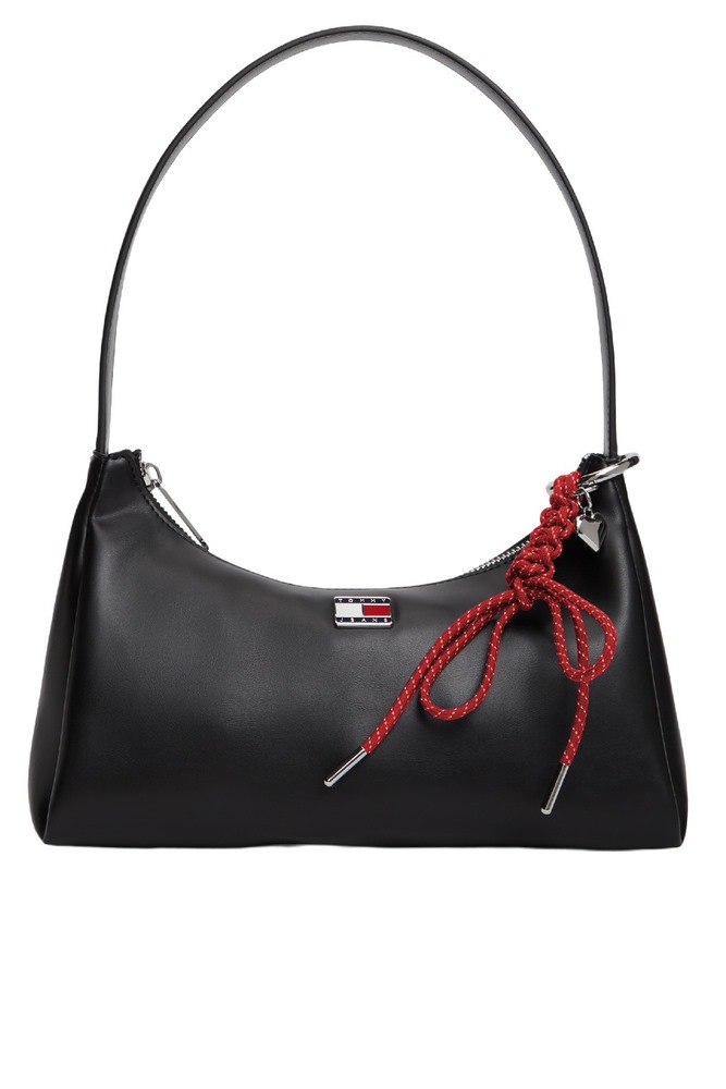 TOMMY JEANS CITY CHARM SHOULDER BAG ΤΣΑΝΤΑ ΓΥΝΑΙΚΕΙΑ BLACK
