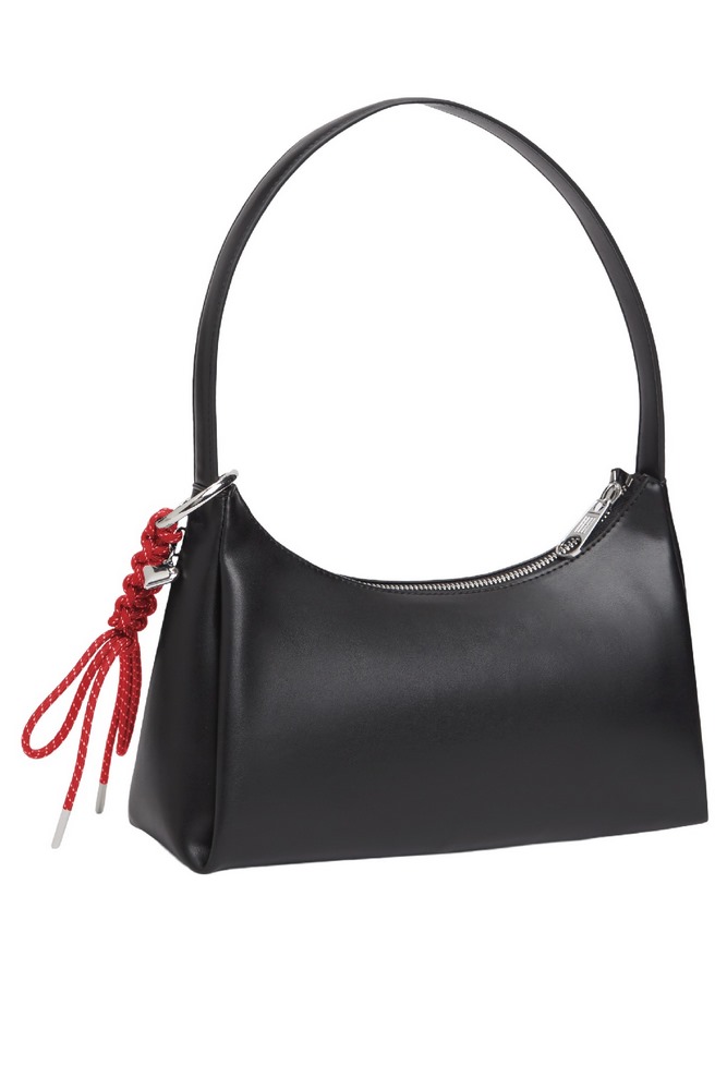 TOMMY JEANS CITY CHARM SHOULDER BAG ΤΣΑΝΤΑ ΓΥΝΑΙΚΕΙΑ BLACK