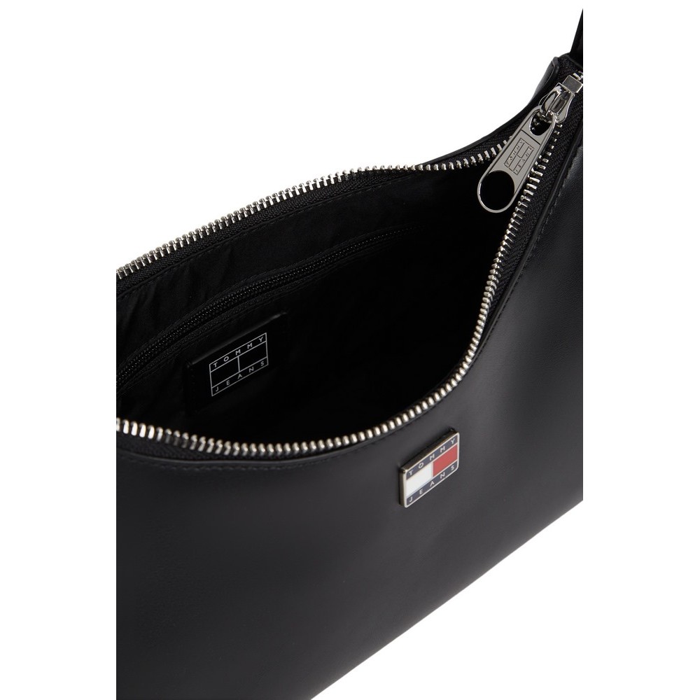 TOMMY JEANS CITY CHARM SHOULDER BAG ΤΣΑΝΤΑ ΓΥΝΑΙΚΕΙΑ BLACK