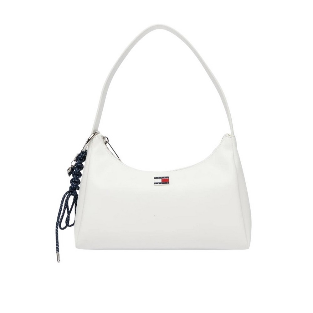 TOMMY JEANS CITY CHARM SHOULDER BAG ΤΣΑΝΤΑ ΓΥΝΑΙΚΕΙΑ ECRU