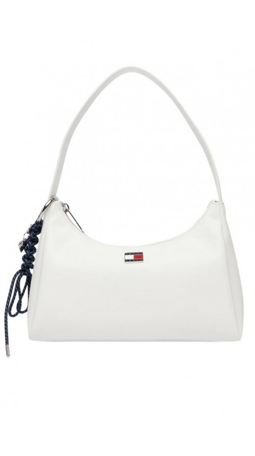 TOMMY JEANS CITY CHARM SHOULDER BAG ΤΣΑΝΤΑ ΓΥΝΑΙΚΕΙΑ ECRU