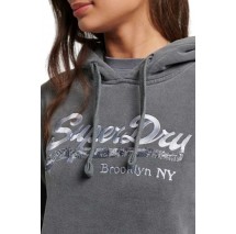 ΜΠΛΟΥΖΑ ΦΟΥΤΕΡ D2 VINTAGE LOGO BOROUGH ΓΥΝΑΙΚΕΙΑ SUPERDRY GREY