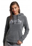 ΜΠΛΟΥΖΑ ΦΟΥΤΕΡ D2 VINTAGE LOGO BOROUGH ΓΥΝΑΙΚΕΙΑ SUPERDRY GREY