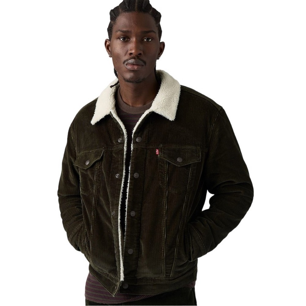 LEVIS TYPE 3 SHERPA TRUCKER JACKET ΜΠΟΥΦΑΝ ΑΝΔΡΙΚΟ DARK GREEN