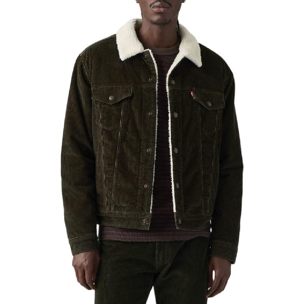 LEVIS TYPE 3 SHERPA TRUCKER JACKET ΜΠΟΥΦΑΝ ΑΝΔΡΙΚΟ DARK GREEN