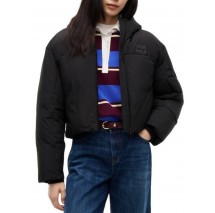 TOMMY JEANS HOODED FLAG PUFFER EXT ΜΠΟΥΦΑΝ ΓΥΝΑΙΚΕΙΟ BLACK