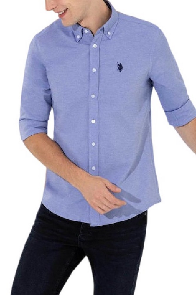 U. S POLO ASSN EVAN  ΠΟΥΚΑΜΙΣΟ ΑΝΔΡΙΚΟ BLUE
