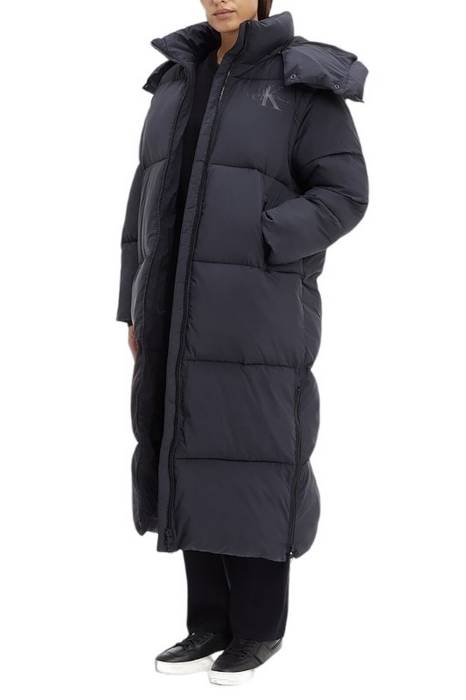 CALVIN KLEIN JEANS REMOVABLE SLEEVES LONG PUFFER ΜΠΟΥΦΑΝ ΓΥΝΑΙΚΕΙΟ BLACK