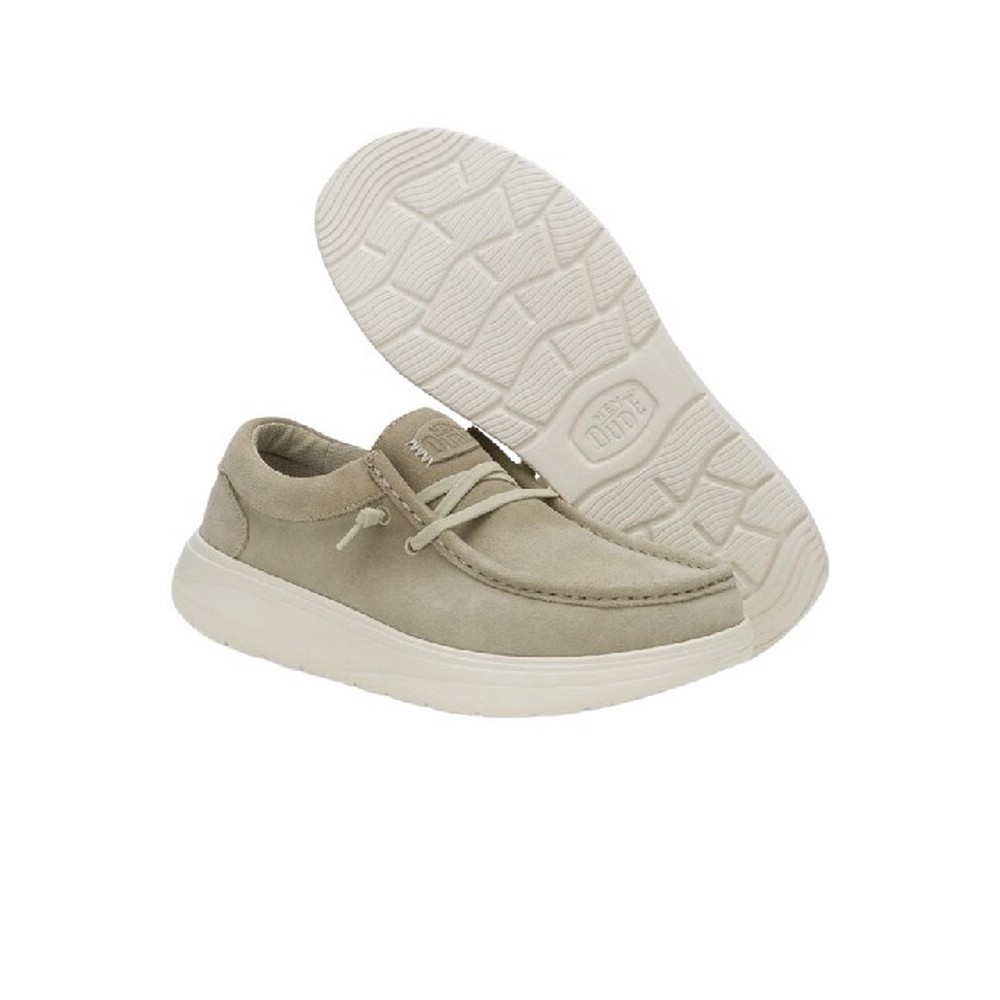 HEY DUDE WALLY COMF SUEDE 41975  ΠΑΠΟΥΤΣΙ ΑΝΔΡΙΚΟ GREY