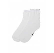 UGG KARSYN LETTUCE EDGE QUARTER II ΜΕΣΑΙΕΣ ΚΑΛΤΣΕΣ ΓΥΝΑΙΚΕΙΕΣ WHITE