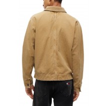 TOMMY JEANS CORD COLLAR CANVAS OVS EXT ΜΠΟΥΦΑΝ ΑΝΔΡΙΚΟ BEIGE
