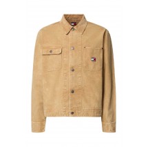 TOMMY JEANS CORD COLLAR CANVAS OVS EXT ΜΠΟΥΦΑΝ ΑΝΔΡΙΚΟ BEIGE