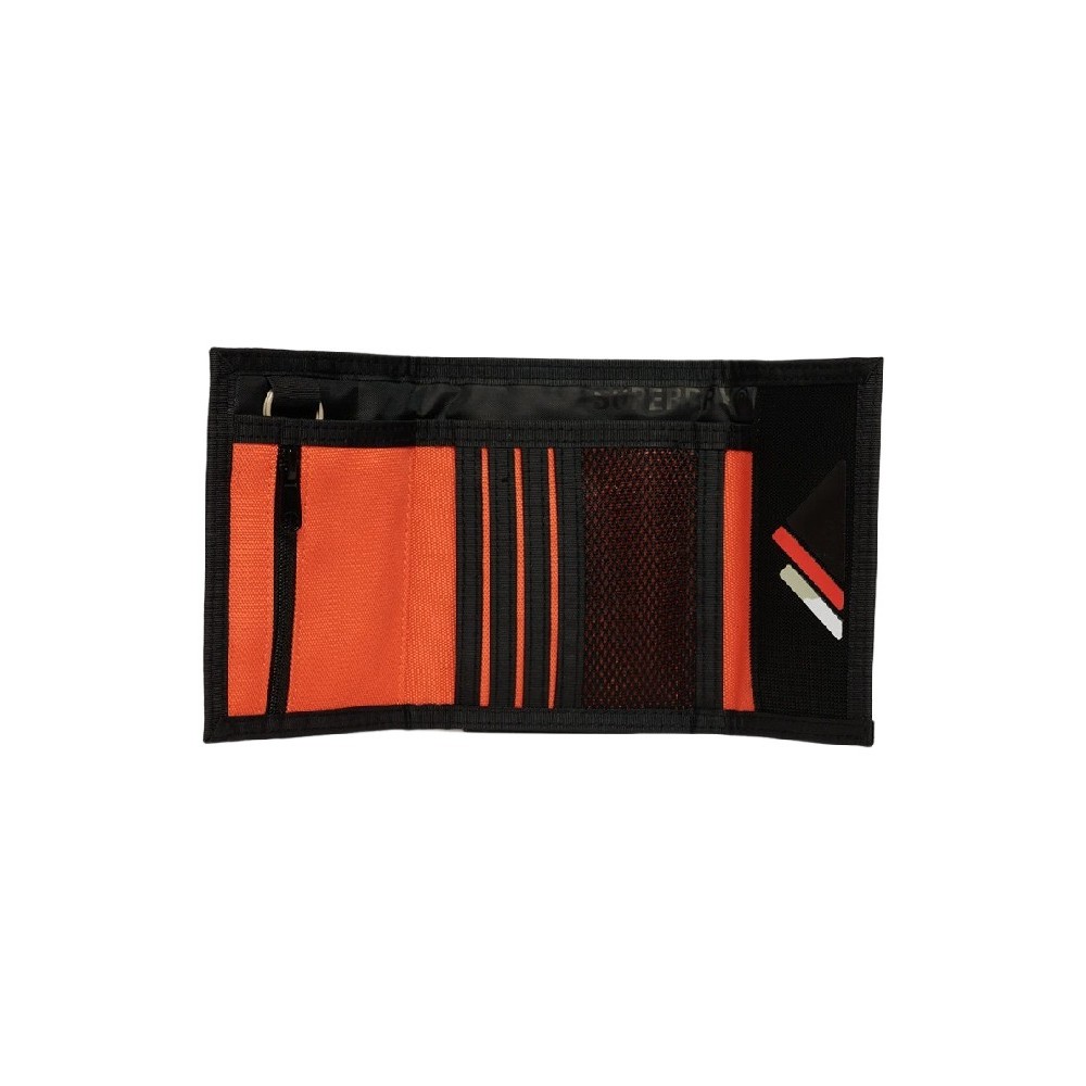 SUPERDRY D2 SDRY TARP TRI-FOLD WALLET ΑΞΕΣΟΥΑΡ ΠΟΡΤΟΦΟΛΙ UNISEX ORANGE