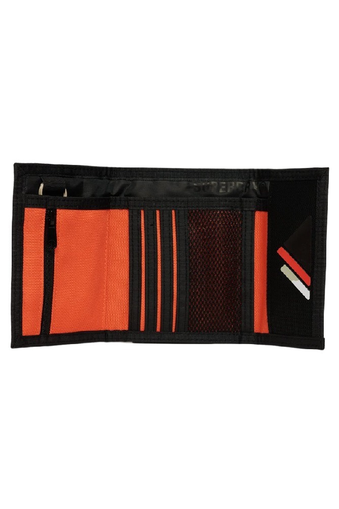 SUPERDRY D2 SDRY TARP TRI-FOLD WALLET ΑΞΕΣΟΥΑΡ ΠΟΡΤΟΦΟΛΙ UNISEX ORANGE