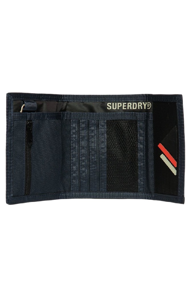 SUPERDRY D2 SDRY TARP TRI-FOLD WALLET ΑΞΕΣΟΥΑΡ ΠΟΡΤΟΦΟΛΙ UNISEX NAVY