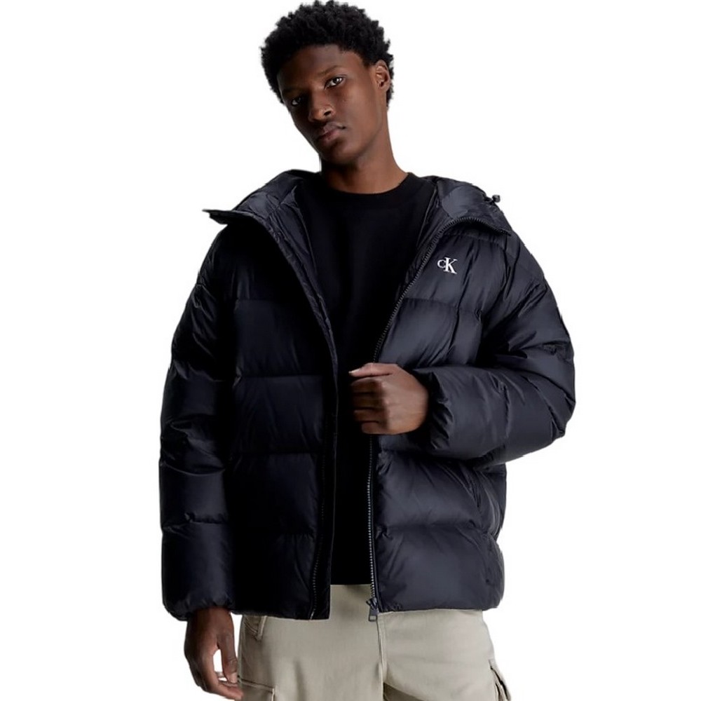 CALVIN KLEIN ESSENTIALS DOWN OVERSIZED PUFFER ΜΠΟΥΦΑΝ ΑΝΔΡΙΚΟ BLACK