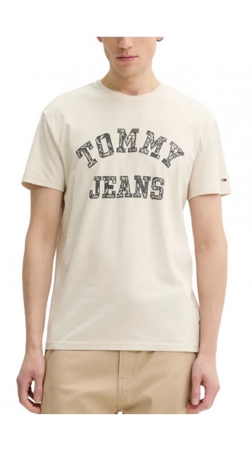 TOMMY JEANS REG PAISLEY COLLEGE TEE EXT T-SHIRT ΜΠΛΟΥΖΑ ΑΝΔΡΙΚΗ NEWSPRINT