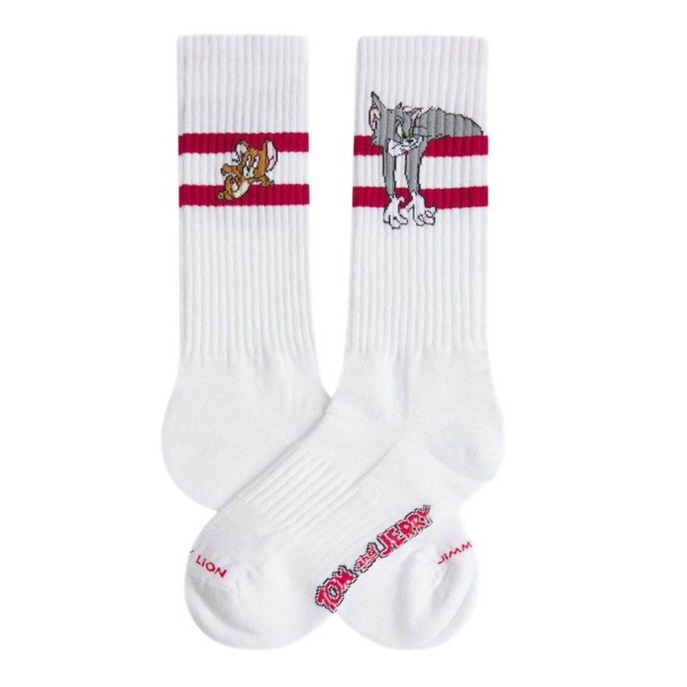 JIMMY LION ATHLETIC TOM AND JERRY ORIGINAL ΚΑΛΤΣΕΣ UNISEX WHITE