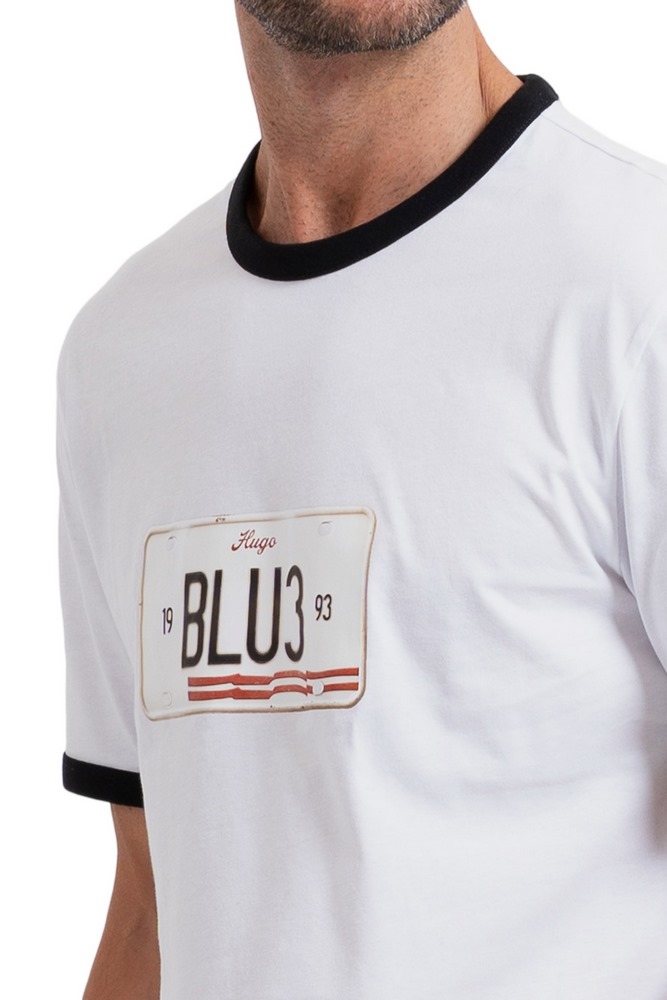 HUGO BOSS NURANGLER T-SHIRT ΜΠΛΟΥΖΑ ΑΝΔΡΙΚΗ WHITE