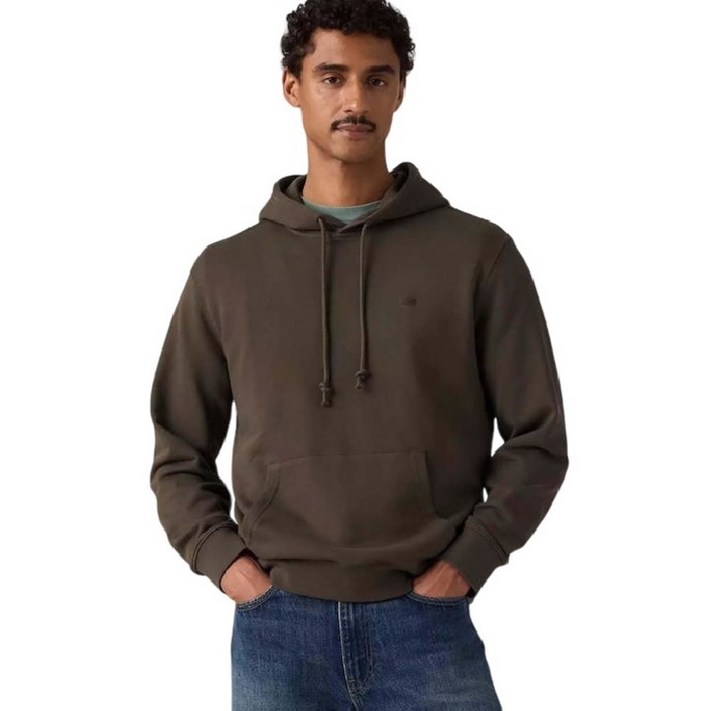 LEVIS THE ORIGINAL HM HOODIE ΜΠΛΟΥΖΑ ΦΟΥΤΕΡ ΑΝΔΡΙΚΗ BROWN