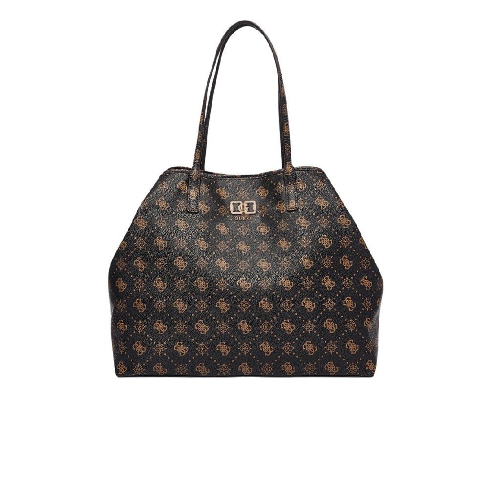 GUESS EMELIE LOGO LARGE 2 IN 1 TOTE ΤΣΑΝΤΑ ΓΥΝΑΙΚΕΙΑ COFFEE