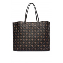 GUESS EMELIE LOGO LARGE 2 IN 1 TOTE ΤΣΑΝΤΑ ΓΥΝΑΙΚΕΙΑ COFFEE