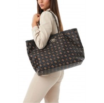 GUESS EMELIE LOGO LARGE 2 IN 1 TOTE ΤΣΑΝΤΑ ΓΥΝΑΙΚΕΙΑ COFFEE