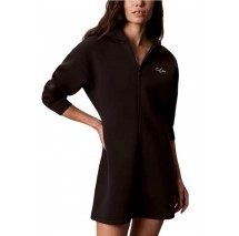 CALVIN KLEIN JEANS SCUBA FIT & FLARE ZIP HOODIE ΦΟΡΕΜΑ ΦΟΥΤΕΡ ΓΥΝΑΙΚΕΙΟ BLACK