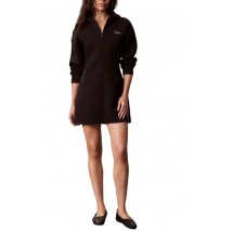 CALVIN KLEIN JEANS SCUBA FIT & FLARE ZIP HOODIE ΦΟΡΕΜΑ ΦΟΥΤΕΡ ΓΥΝΑΙΚΕΙΟ BLACK