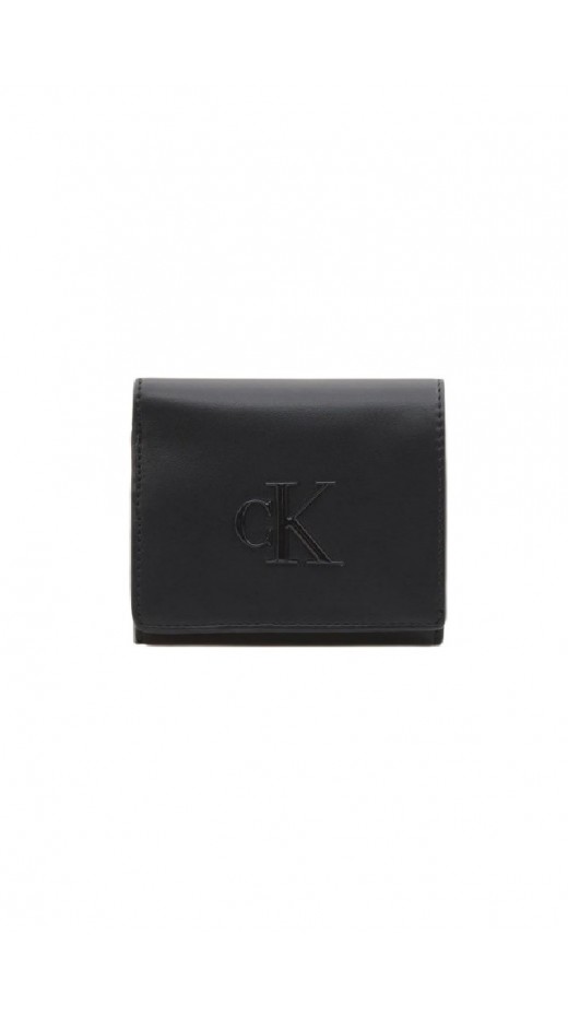 CALVIN KLEIN BOLD CK MEDIUM BIFOLD ΠΟΡΤΟΦΟΛΙ ΓΥΝΑΙΚΕΙΟ BLACK