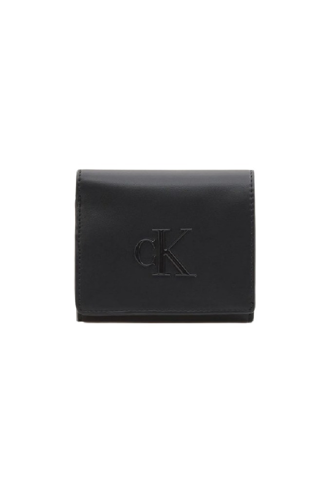 CALVIN KLEIN BOLD CK MEDIUM BIFOLD ΠΟΡΤΟΦΟΛΙ ΓΥΝΑΙΚΕΙΟ BLACK
