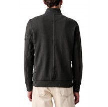 CALVIN KLEIN JEANS EU 350TERRY BADGE QTR ZIP ΜΠΛΟΥΖΑ ΦΟΥΤΕΡ ΑΝΔΡΙΚΗ ANTHRACHITE