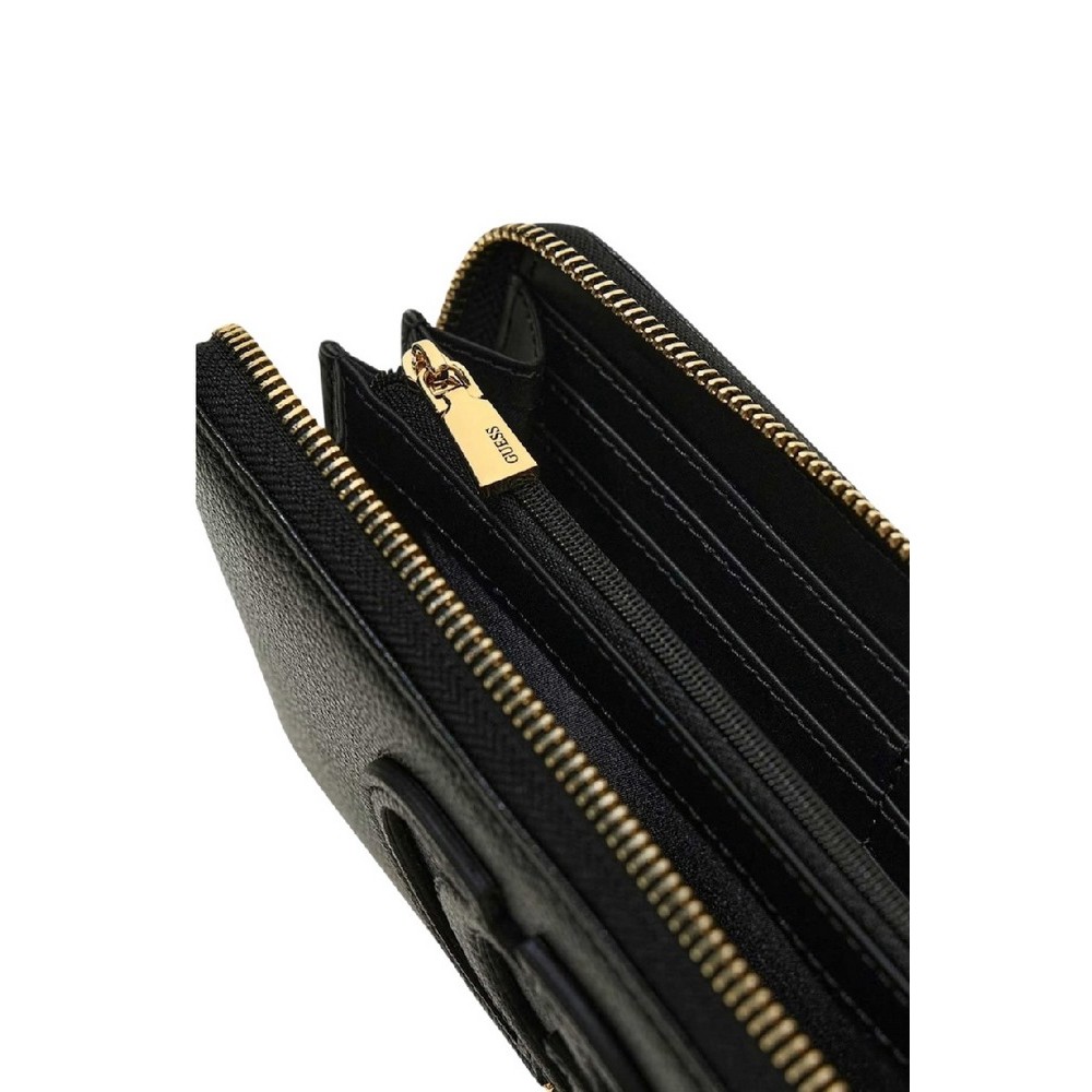 GUESS ISOLA SLG LARGE ZIP AROUND ΠΟΡΤΟΦΟΛΙ ΓΥΝΑΙΚΕΙΟ BLACK
