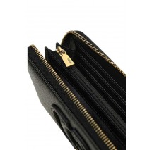 GUESS ISOLA SLG LARGE ZIP AROUND ΠΟΡΤΟΦΟΛΙ ΓΥΝΑΙΚΕΙΟ BLACK