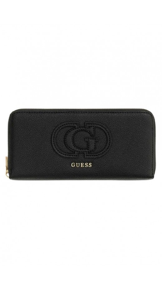 GUESS ISOLA SLG LARGE ZIP AROUND ΠΟΡΤΟΦΟΛΙ ΓΥΝΑΙΚΕΙΟ BLACK