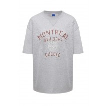 HUGO BOSS DAVELEY JERSEY T-SHIRT ΜΠΛΟΥΖΑ ΓΥΝΑΙΚΕΙΑ GREY