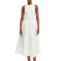 TOMMY JEANS RIB POPLIN TANK DRESS EXT ΦΟΡΕΜΑ ΓΥΝΑΙΚΕΙΟ ECRU