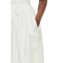 TOMMY JEANS RIB POPLIN TANK DRESS EXT ΦΟΡΕΜΑ ΓΥΝΑΙΚΕΙΟ ECRU