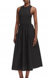 TOMMY JEANS RIB POPLIN TANK DRESS EXT ΦΟΡΕΜΑ ΓΥΝΑΙΚΕΙΟ BLACK