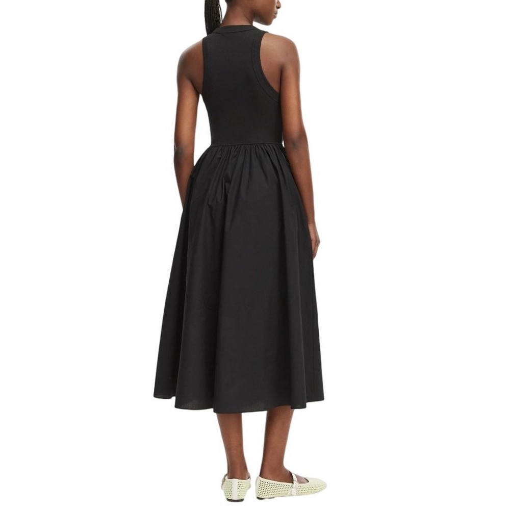 TOMMY JEANS RIB POPLIN TANK DRESS EXT ΦΟΡΕΜΑ ΓΥΝΑΙΚΕΙΟ BLACK