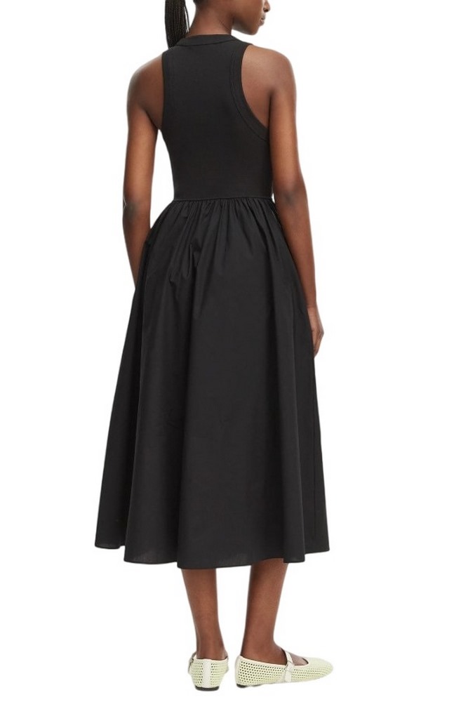 TOMMY JEANS RIB POPLIN TANK DRESS EXT ΦΟΡΕΜΑ ΓΥΝΑΙΚΕΙΟ BLACK