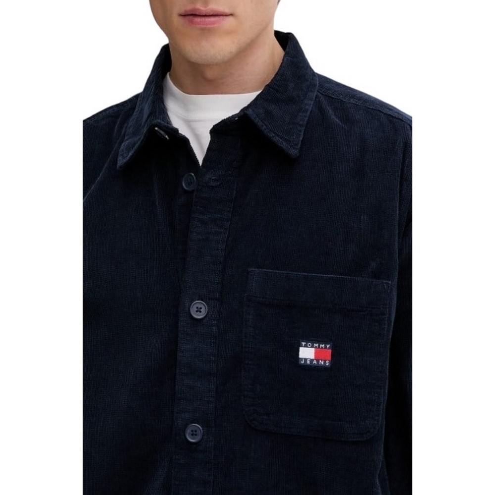 TOMMY JEANS BRICK CORD OVERSHIRT EXT ΠΟΥΚΑΜΙΣΟ ΑΝΔΡΙΚΟ NAVY