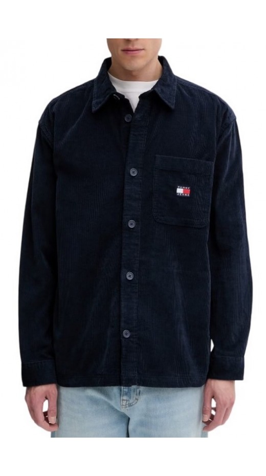 TOMMY JEANS BRICK CORD OVERSHIRT EXT ΠΟΥΚΑΜΙΣΟ ΑΝΔΡΙΚΟ NAVY