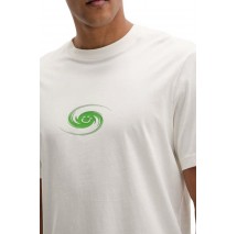 HUGO BOSS JERSEY NUNARIZ T-SHIRT ΜΠΛΟΥΖΑ ΑΝΔΡΙΚΗ OFF WHITE