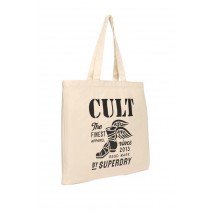 SUPERDRY CULT SUPERDRY TOTE ΤΣΑΝΤΑ ΓΥΝΑΙΚΕΙΑ NATURAL/BLACK