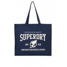 SUPERDRY CULT SUPERDRY TOTE ΤΣΑΝΤΑ ΓΥΝΑΙΚΕΙΑ NAVY/WHITE