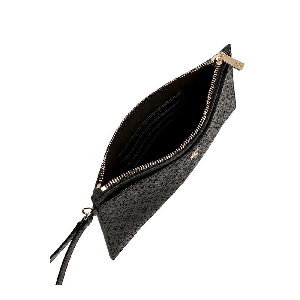 TOMMY HILFIGER ICON WRISTLET POUCH MONO ΤΣΑΝΤΑ ΓΥΝΑΙΚΕΙΑ BLACK