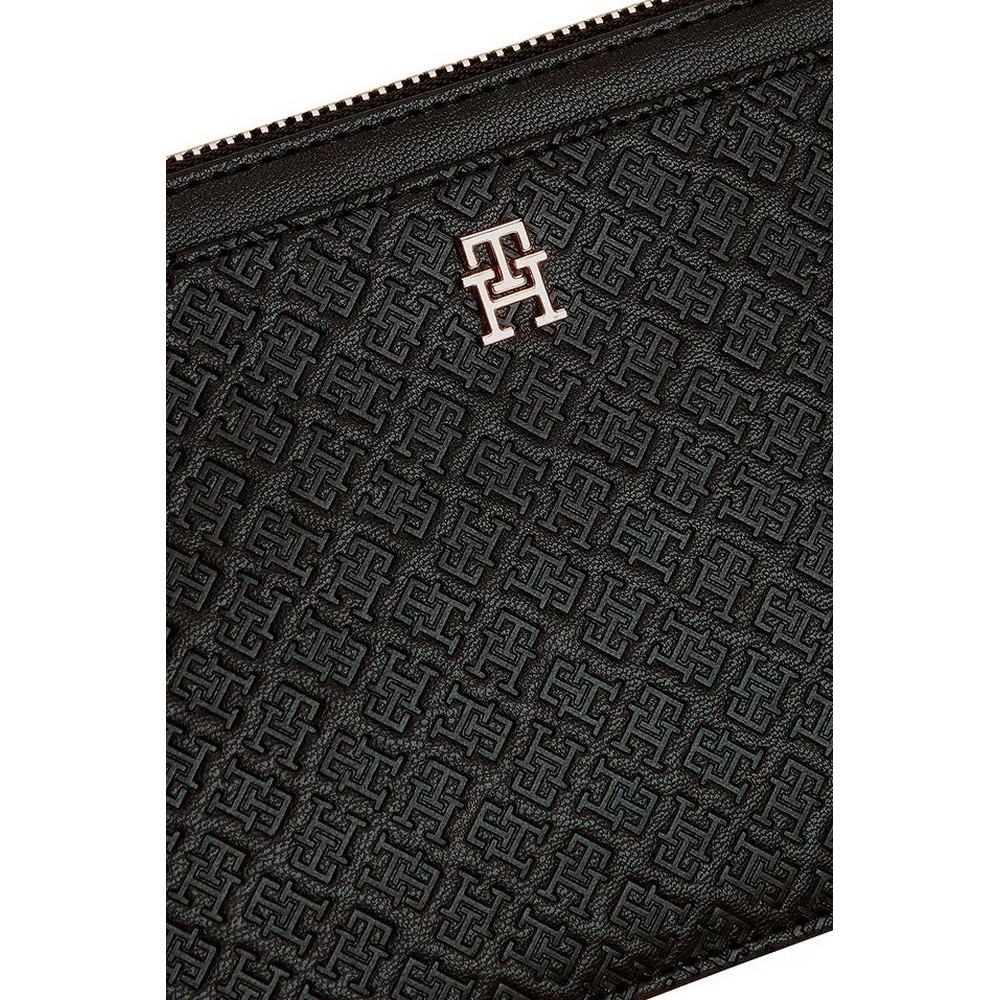 TOMMY HILFIGER ICON WRISTLET POUCH MONO ΤΣΑΝΤΑ ΓΥΝΑΙΚΕΙΑ BLACK